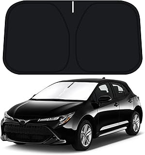 D-Lumina Windshield Sun Shade for 2020 2021 2022 2023 To-yota Corolla Accessories (Not for Corolla Cross), Front Window Sunshade Sun Visor Protector Block UV Rays Heat, Foldable 2 Layers 210T Material
