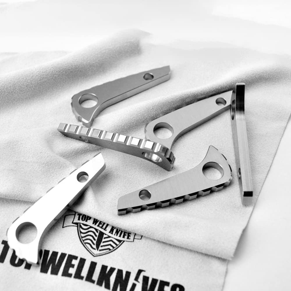 TC4 Titanlegierung, Messer-Wirbelsäule, Kiel, EDC, DIY-Griffmaterial, Werkzeugteil, Zubehör für Spyderco C81 (blau)