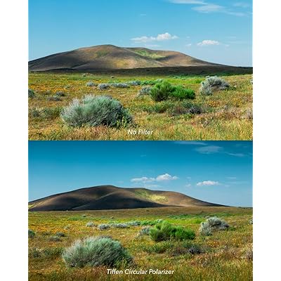 Tiffen 62mm Slim Circular Polarizer Filter for Camera Lens, Glare Control, Contrast Increase, Color Enhancing