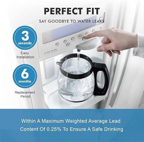 Miniatura 4 de Repuesto para filtro de agua Frigidaire ULTRAWF, Pure Source Ultra, Kenmore 9999, 469999, 46-9999, A0094E28261 - Paquete de 1 unidad (altura de 11