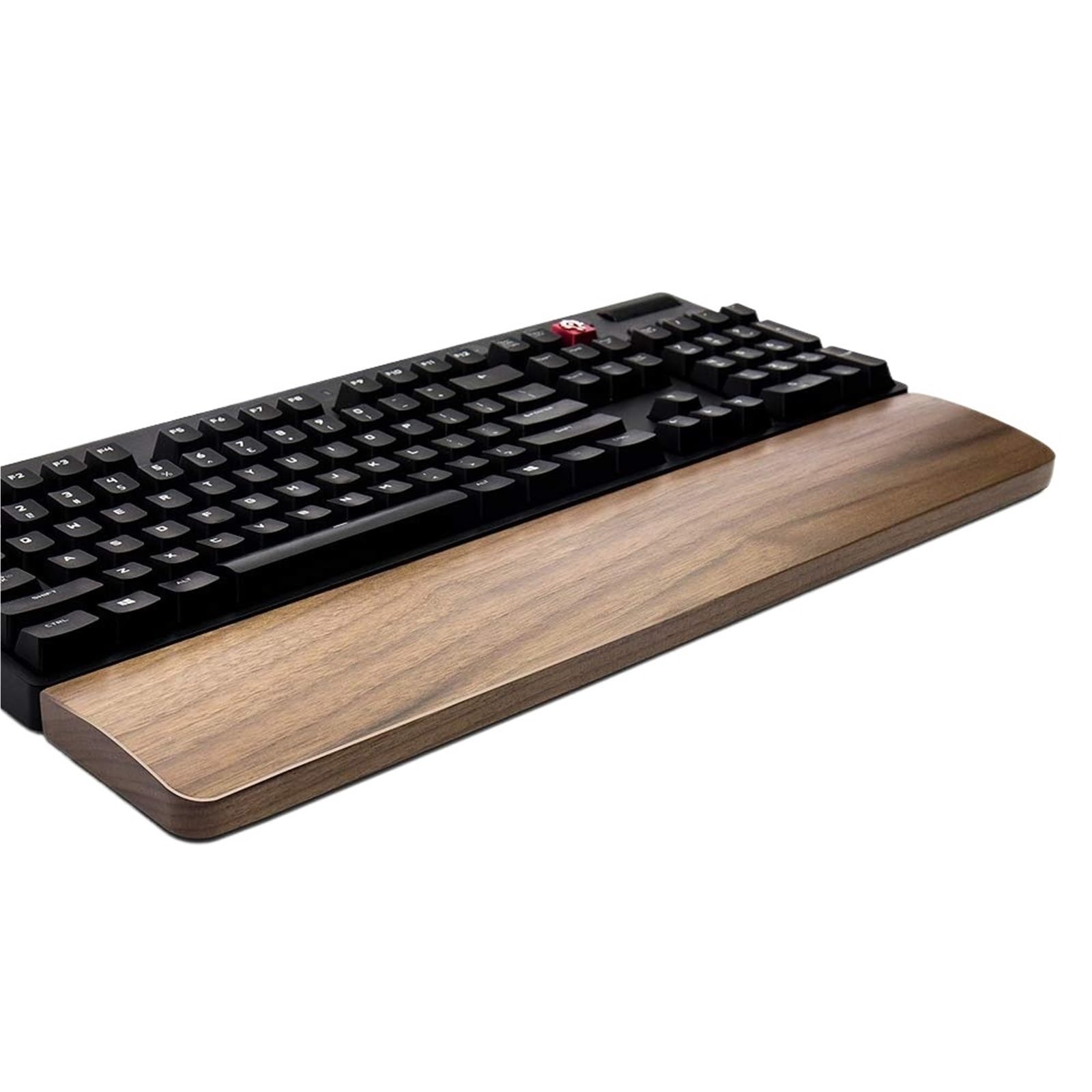 Reposes-Poignets Repose-poignet ergonomique en bois de noyer for clavier et bureau jeu(104 key(440 * 80 * 18mm))