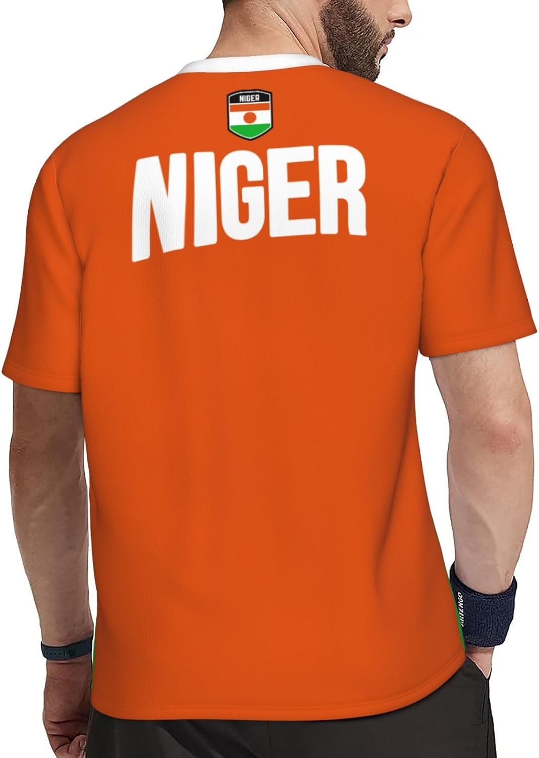 Niger Flag T-Shirt Jerseys for Running Soccer Fans Tennis Fitness Sports Gradual Color Shirts