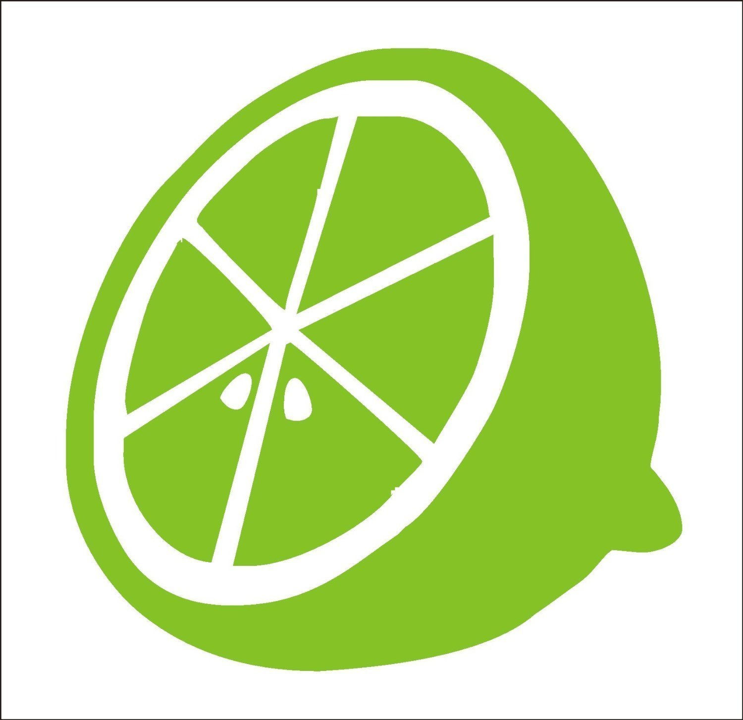 Fsss Ltd Lime Green 10 X Lime Tile Transfer Stickers Kitchen Bathroom. Size And Colour Options. (, 80Mm)