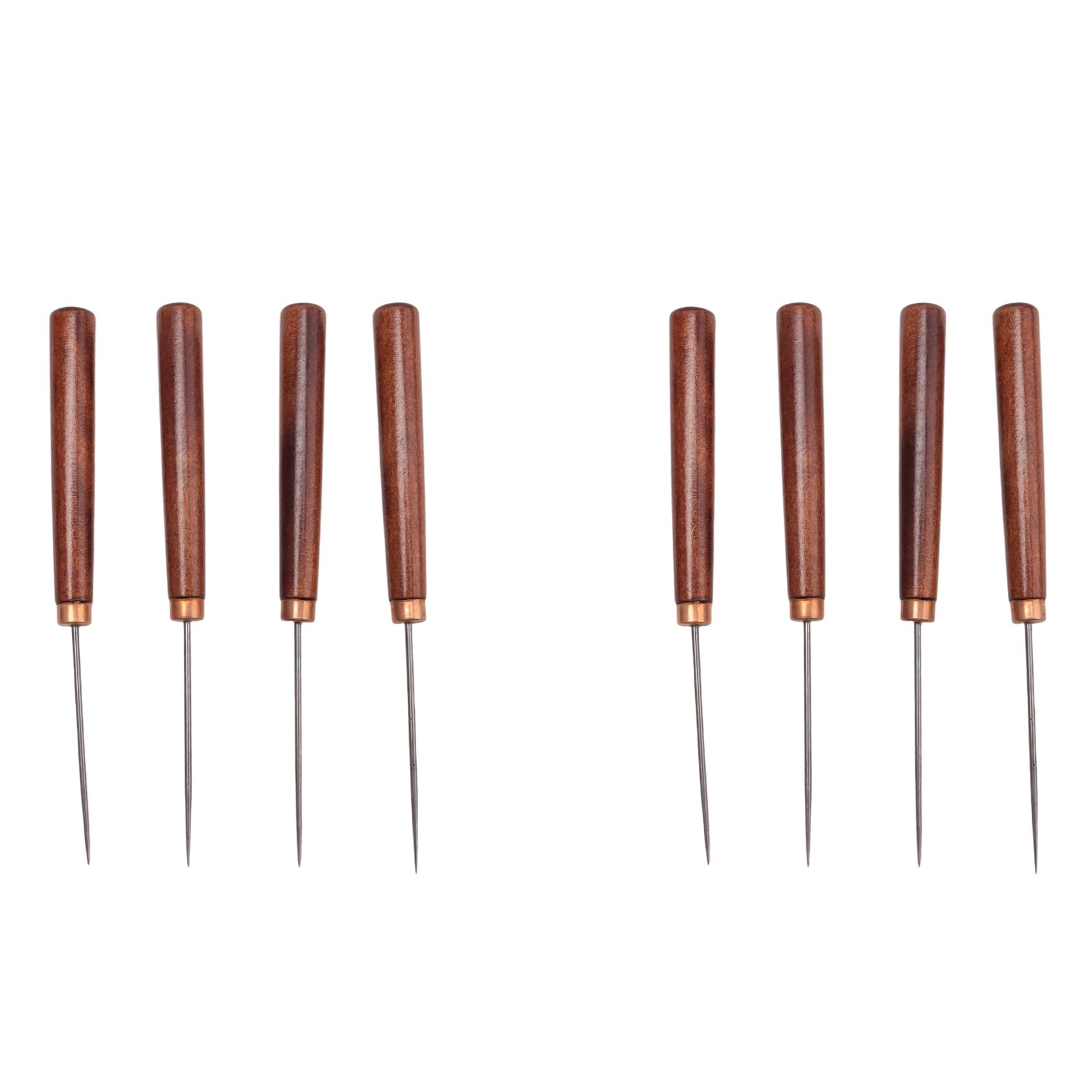 Jnchdghwa As Shown 8Pcs Shaving Awl Tools With Wooden Handle, Sewing Awl Set Kit Tailor Awl For Punching Stitching Awl Repair Tool For Diy