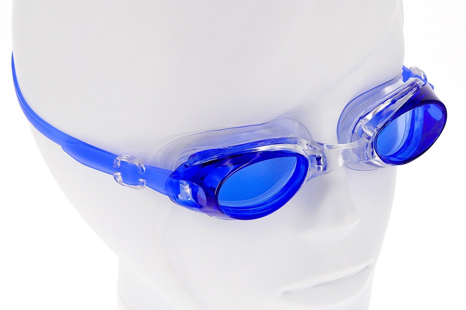 AVS RETAIL Swimming Kit with Swimming Goggles Silicone Swimming Cap + 1 Nose Clip + 2 Ear Plugs (MULTIBLUE AND PINK) 1