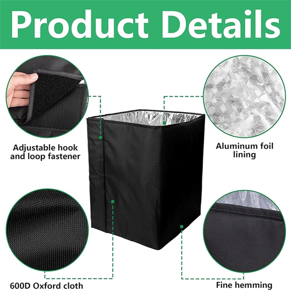 Envoltura de colmena para invierno – protectora de colmena Oxford 600D con aislamiento térmico, acogedora, resistente al viento, a prueba de frío, duradera, fácil de instalar y fácil de usar