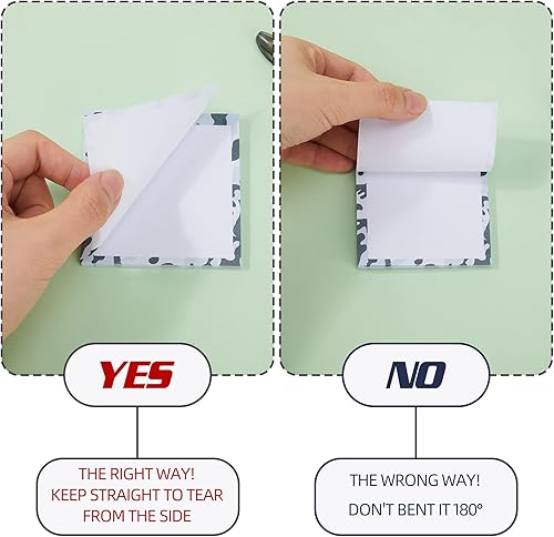 Miniatura 5 de Paquete de 10 notas adhesivas de 3 x 3 pulgadas, 500 hojas de notas adhesivas fáciles para recordatorio, estudio, planificación, suministros de