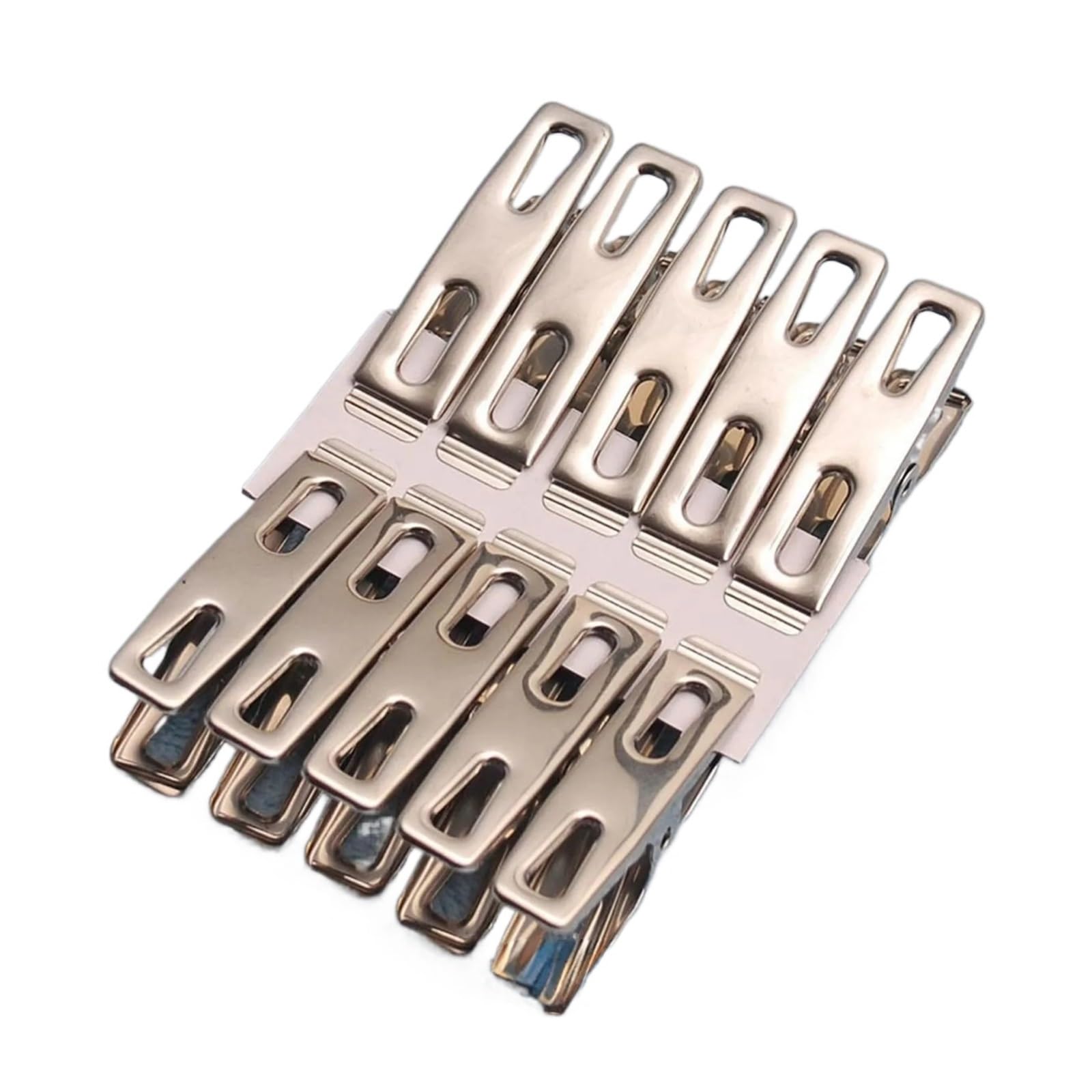 Metal Clothes Pegs 200Pcs Clothes Pegs Stainless Steel Clothespins Photos Metal Laundry Towel Sock Pins Hanger Sealing 4.5cm Clips for Washing Line Fixing Towel Sock Underwear