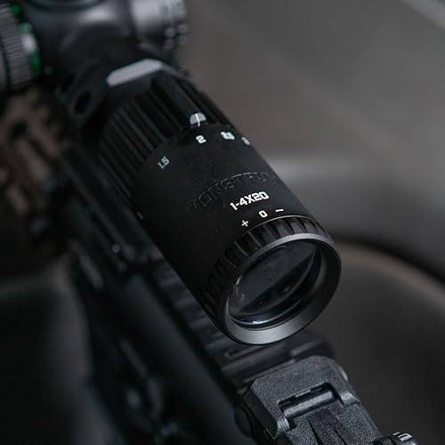 Vista 7 de Monstrum Alcance de rifle LPVO Banshee 1-4x20 con soporte de alcance desplazado Negro