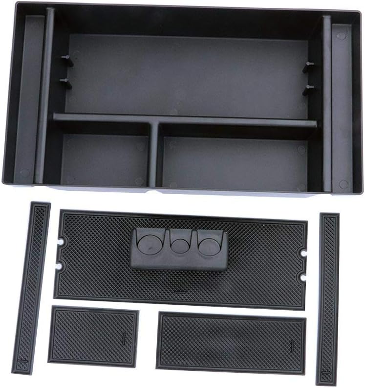 Car Center Console Organizer Tray for 2019 2020 2021 Chevy Silverado/GMC Sierra 1500 and 2019-2021 Silverado/Sierra 1500/2500/3500 HD GM Vehicles Accessories (Full Console w/Bucket Seats ONLY)