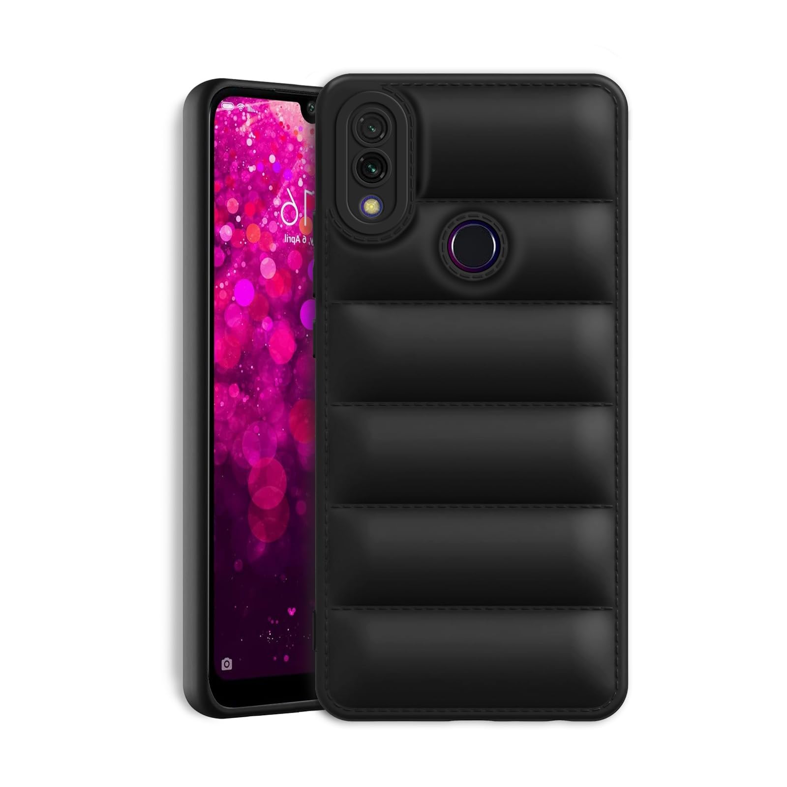Plus Puffer Case Camera Protection Soft Back Cover for Mi Redmi 7 / Redmi Y3 - Black (B0D2RMLSVQ) Amazon Price History, Amazon Price Tracker