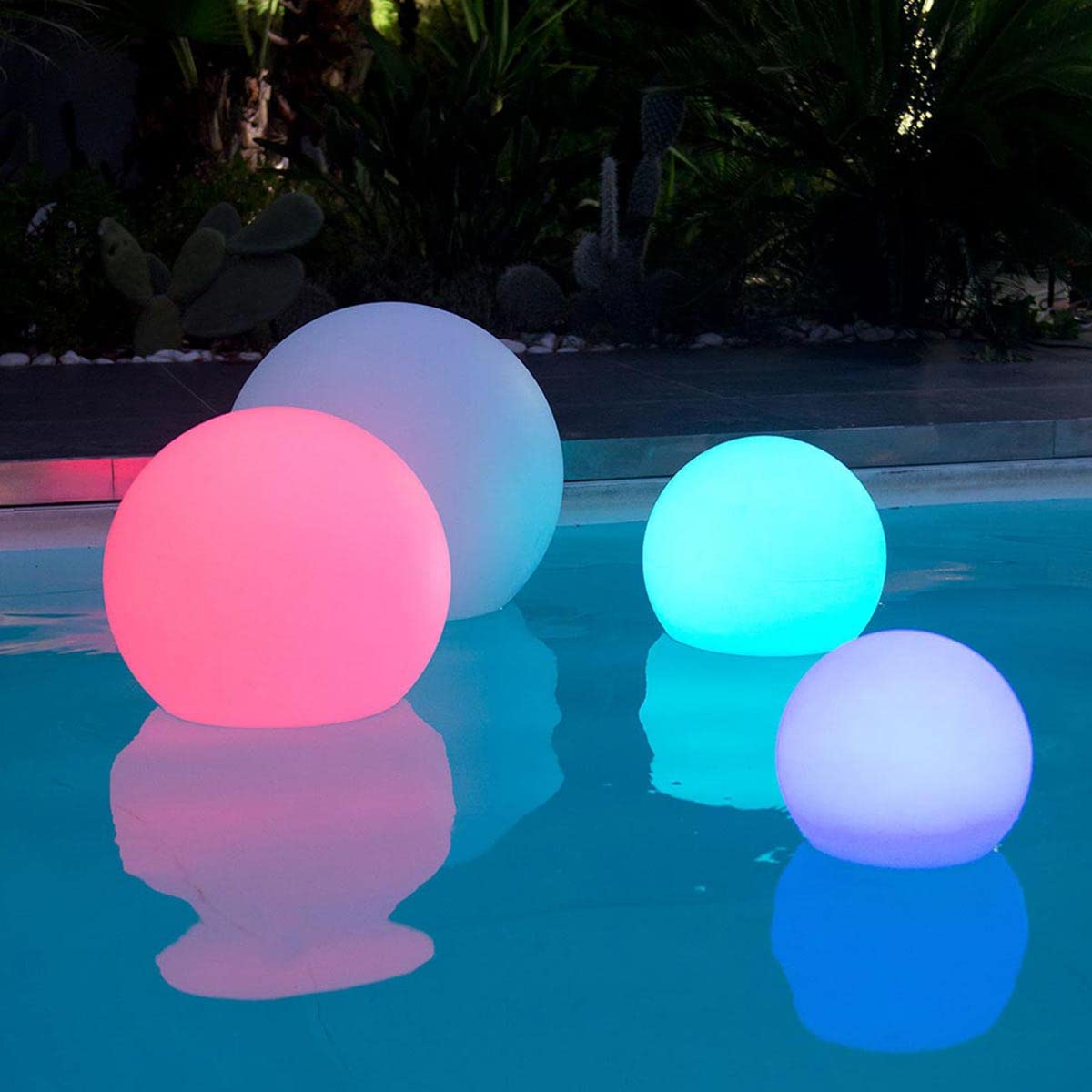 Sfera luminosa senza fili galleggiante a LED D30CM BOBBY C30