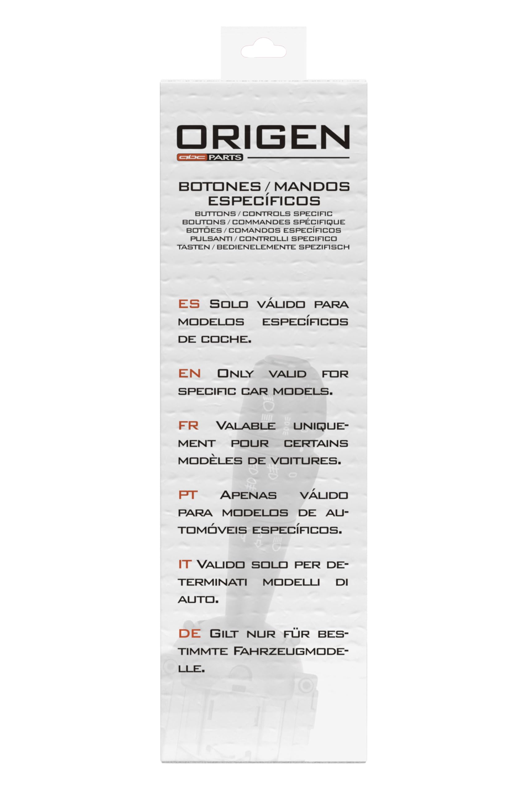 Origen Palanca de Recambio de las Luces e Intermitentes para RENAULT/DACIA nº Ref. OEM: 8201167988