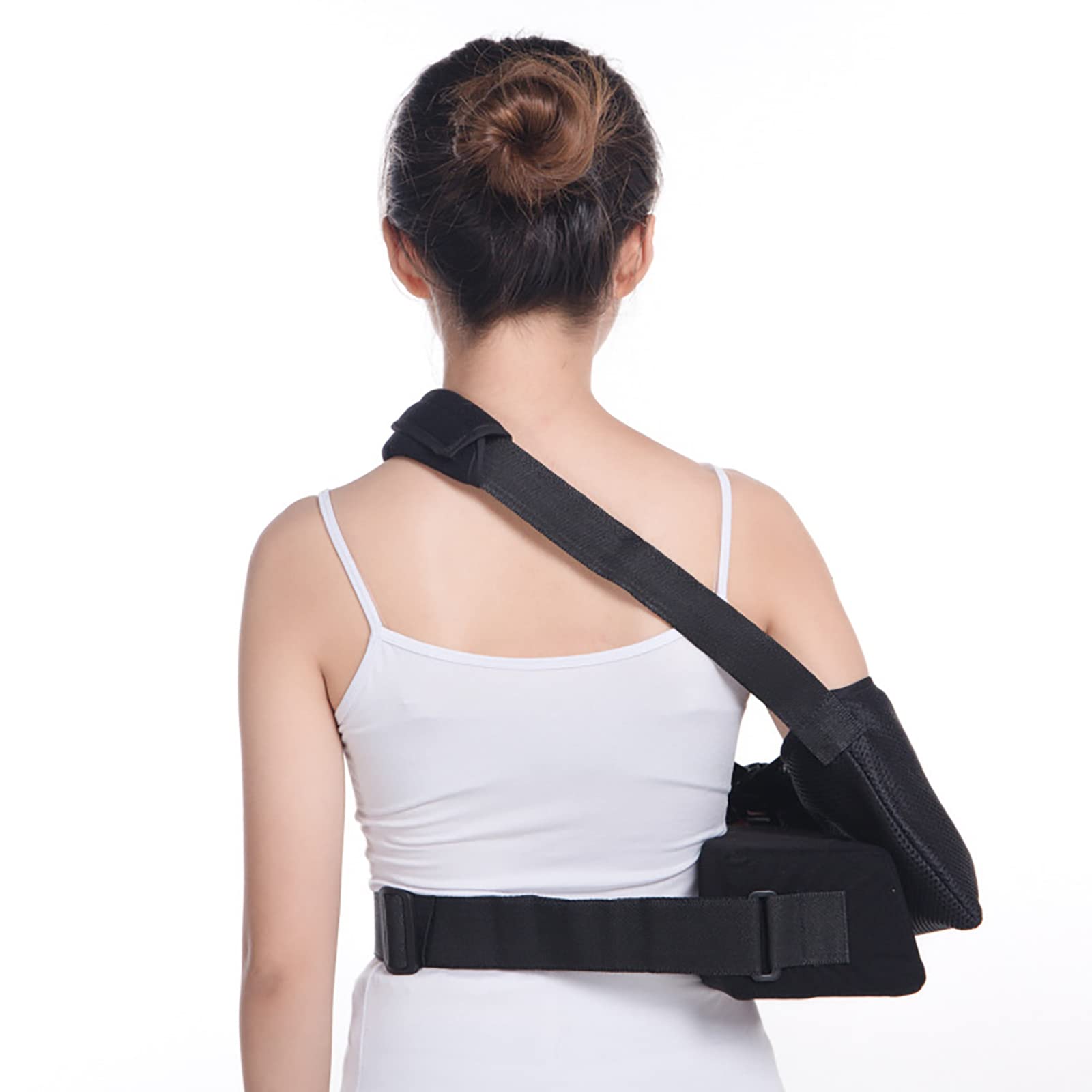 Cabestrillo de Brazo, inmovilizador de Hombro de muñeca Ajustable para Brazo, Codo y Hombro fracturados Rotos, Cabestrillo de Manguito rotador Transpirable para Brazo Izquierdo o Derecho, l