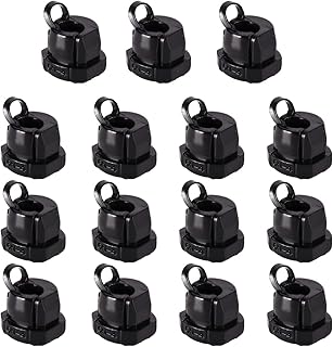 Jutagoss Round Strain Relief Bushing Electric Cable Protection Cord Buckle 6N-4 Round Cable Wire Strain Relief Bush Grommet 15 PCS