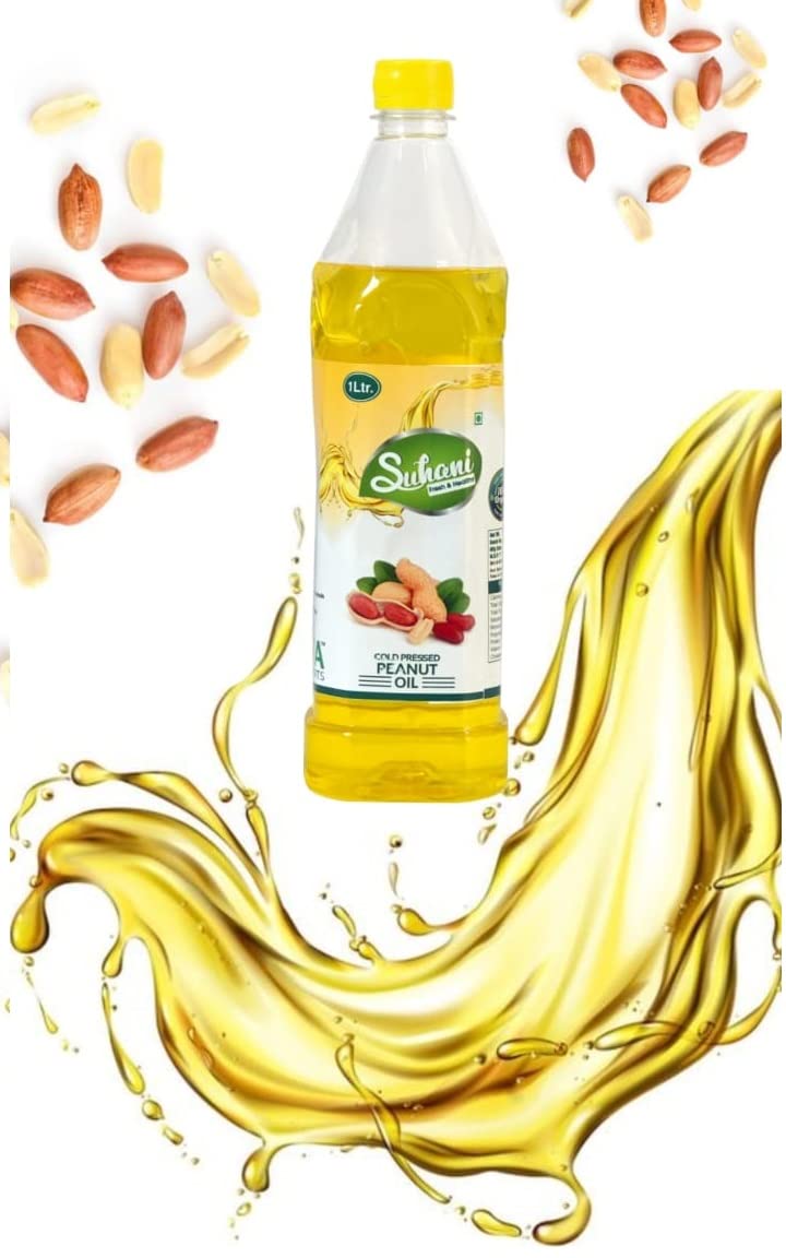 Organic Peanut Oil (1 Litre) Cold Pressed/Wood Pressed Oil | Groundnut Kachi Ghani Oil by EYWA (Suhani) (B09PLBW4N7) Amazon Price History, Amazon Price Tracker