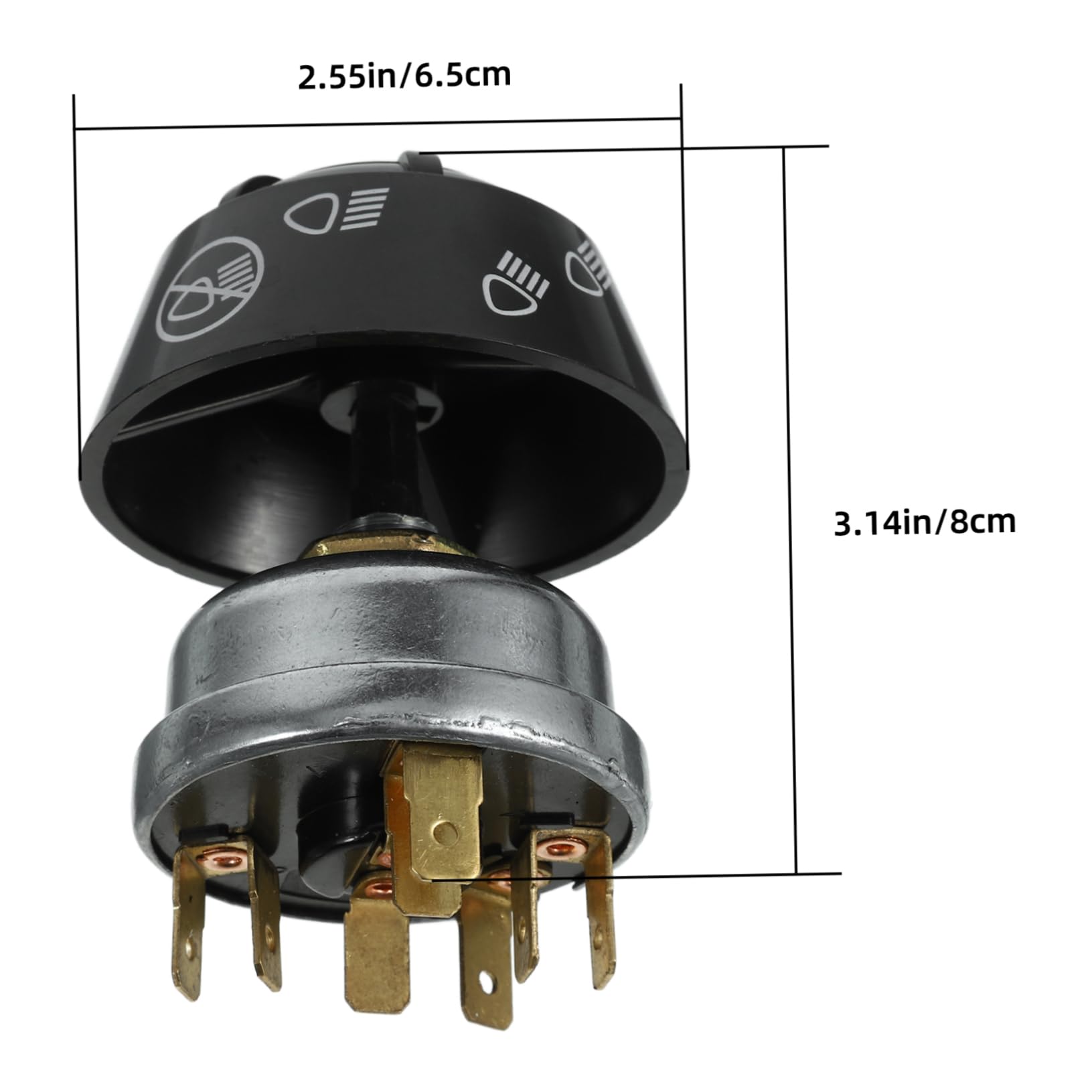 SOESFOUFU Tractor Horn Switch Durable Push Button Replacement for Vehicles Reliable Horn Button for Tractors Emergency Warning Function Sturdy Construction for Use