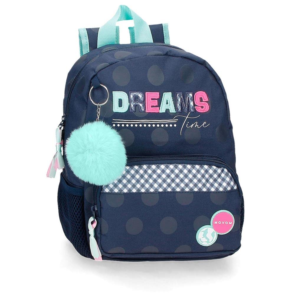 MOVOM Dreams time Mochila Preescolar Adaptable a Carro Azul 23x28x10 cms Poliéster 6,44L