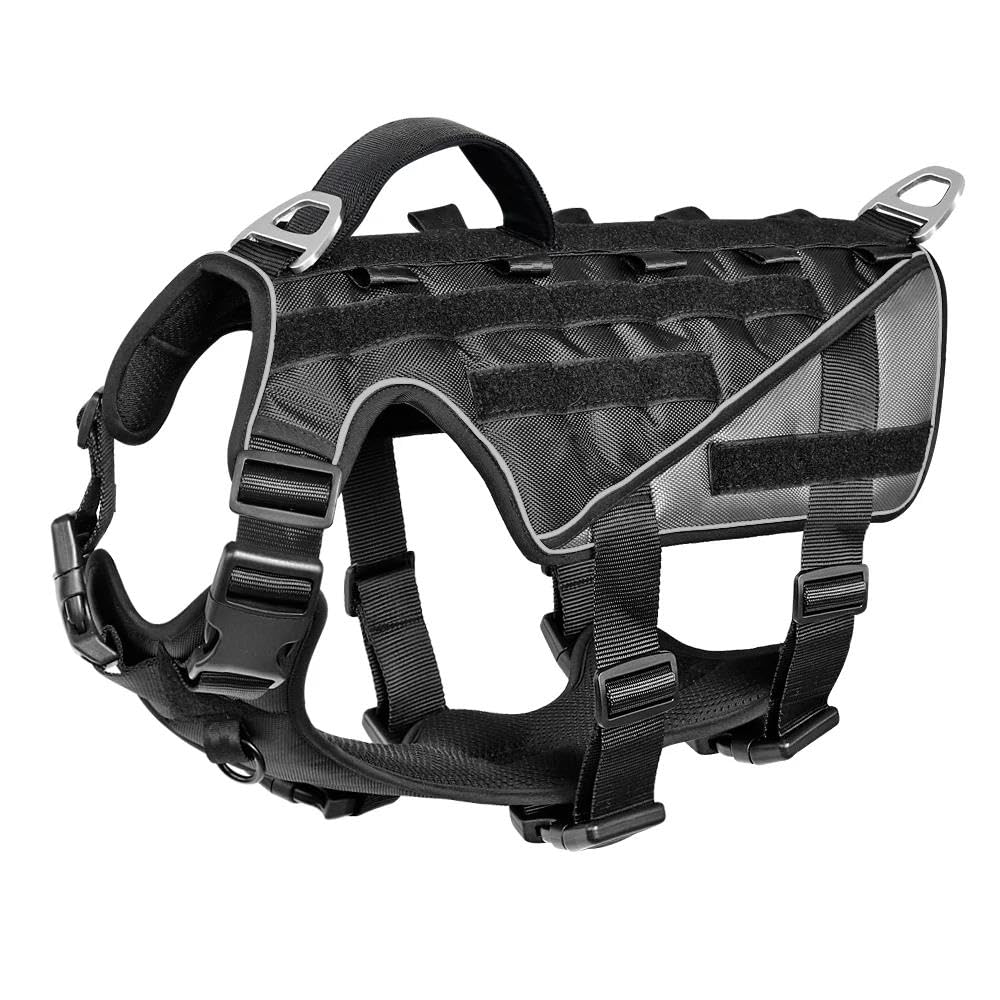 Pettorina Per Cani In Nylon Resistente Tattica Militare Pettorina Per Pastore Tedesco Labrador Con Maniglia Di Controllo Pettorina Per Animali Regolabile Pettorina Per Animali Da Campeggio P