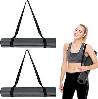 Tracolla Regolabile Per Tappetino Yoga - Cinghia In Nylon Resistente, Rosa, Viola, Argento, Oro Champagne, 1.8m