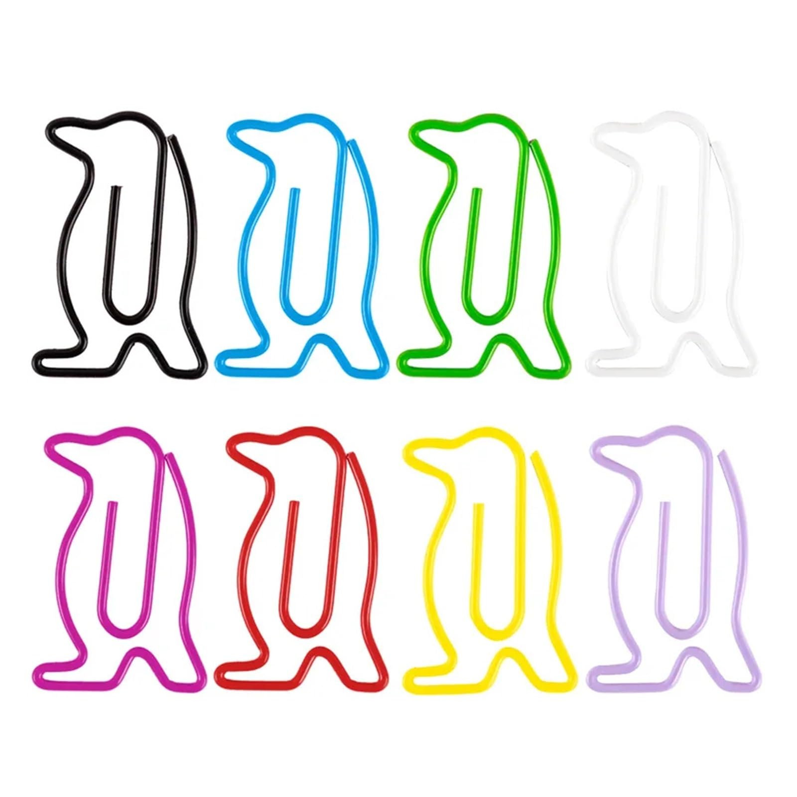 Plastikowe spinacze do papieru, 180 szt., w kształcie pingwina, spinacze do papieru w kształcie ptaka, zwierzęcy, metalowy klips, artykuły pa, szkoła, kreatywne przypinki biurowe