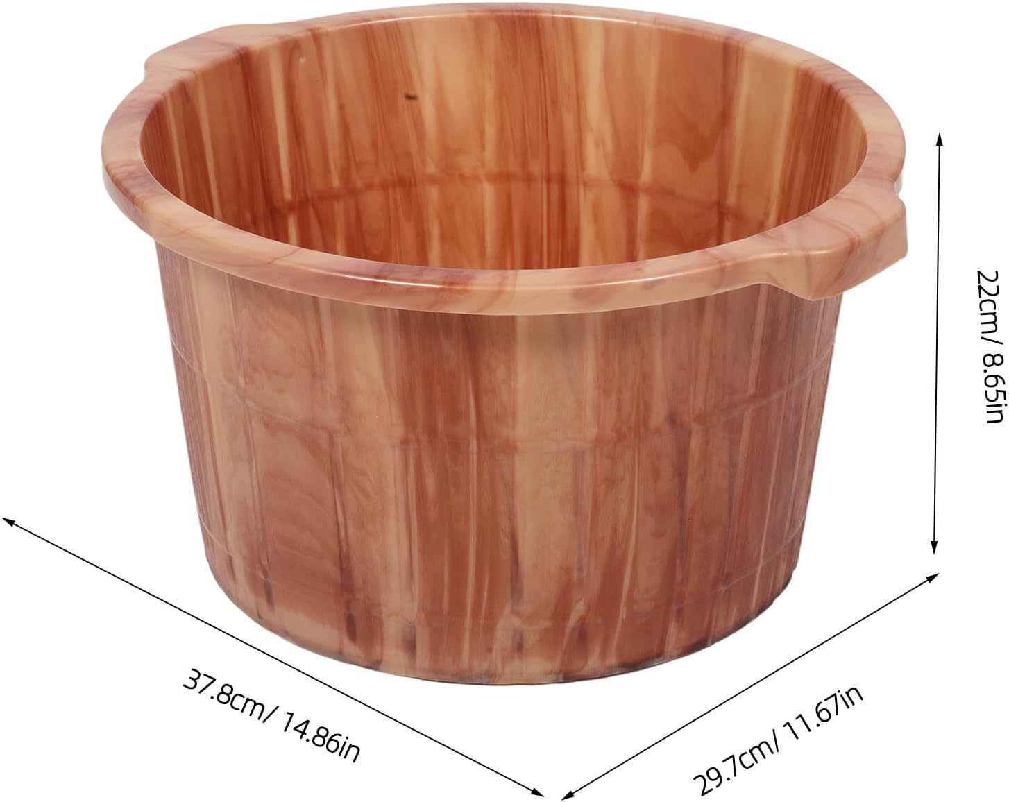 Cabilock Foot Soak Tub: Deep Bath Basin with Massage Bumps - Portable Non-Electric Foot Spa Bucket - Large Capacity Soaking Bowl for Home Pedicure Relaxation