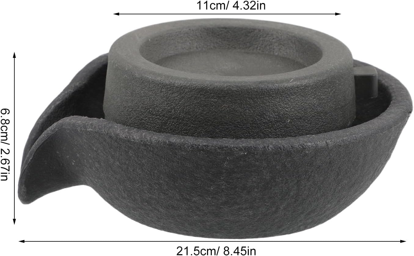 UKCOCO Water Fountain Millstone, Resin Replacement Ornament for Tabletop Fountain, Rotating Water Mill Decoration for Gardens and Landscaping Display