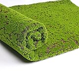 Julvie Artificial Grass Turf, Fake Moss Grass Rug, Outdoor Carpet Simulation Plants Decor Green Moss...