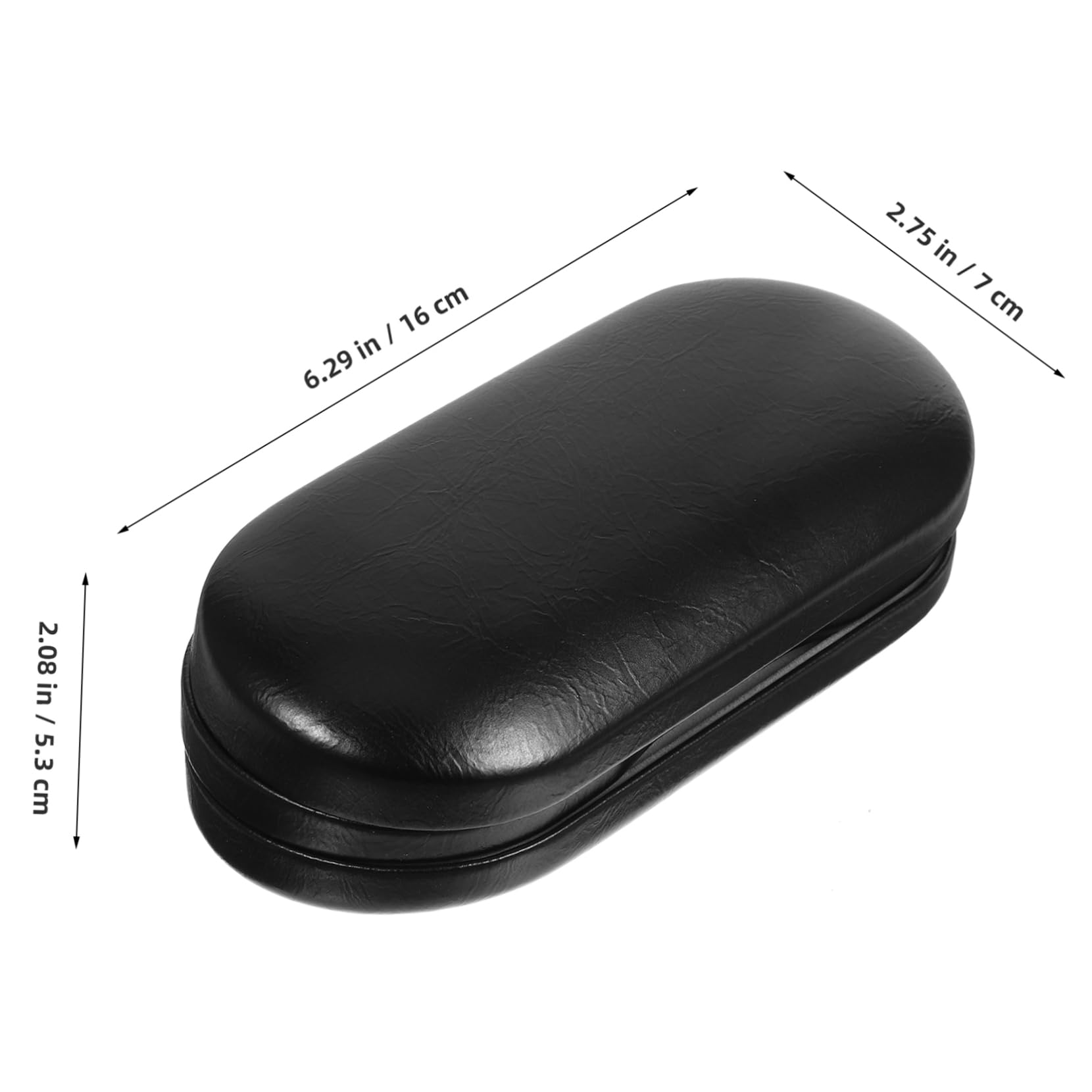 Estuche Negro para Contacto de Pequeño, Doble Lentes Capa Portátil