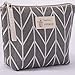 Shuiniba Portable Large Capacity Print Cosmetic Bag Travel Makeup Bag Toiletry Bags 8.3 x 5.1inch - Grey