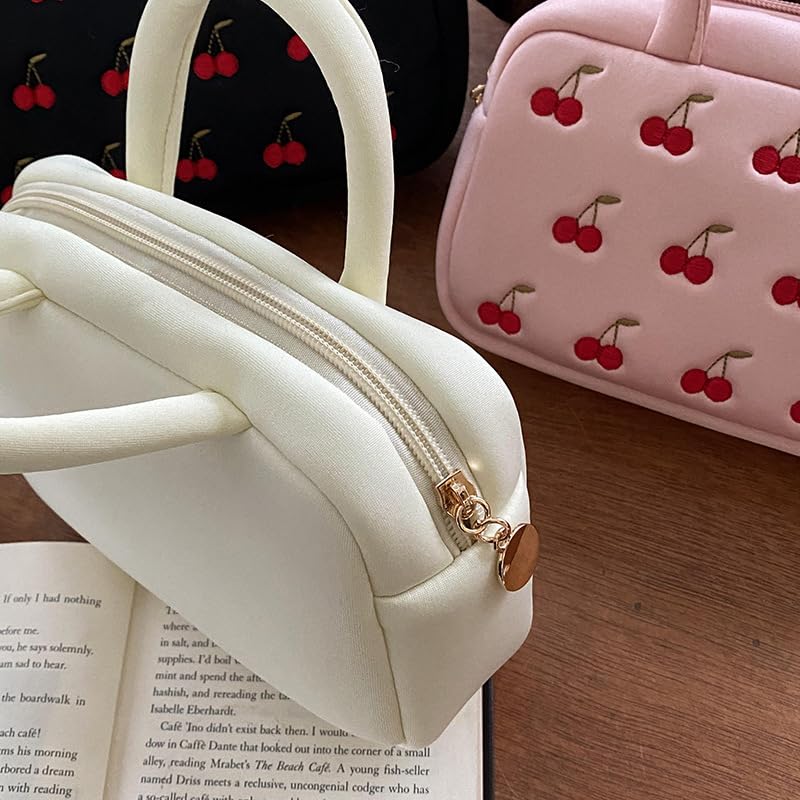 Miniatura 3 de Bolsa de cosméticos estética, bonita bolsa de maquillaje Y2K, bolsa de cosméticos Y2K para bolso (beige)