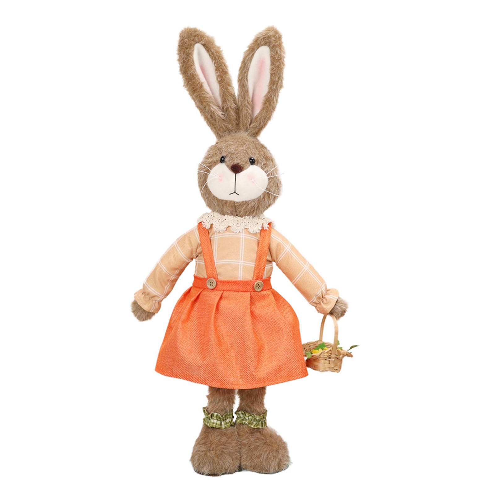 hogtnd Garden Rabbit Figures, Spring Home Table Decoration, Farmhouse Easter Bunny Figures