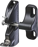 National Hardware N346-201 V6201 Black LokkLatch Gate Latch - Keyed, Adjustable, Rust-Proof for Pools, Fences & Gates