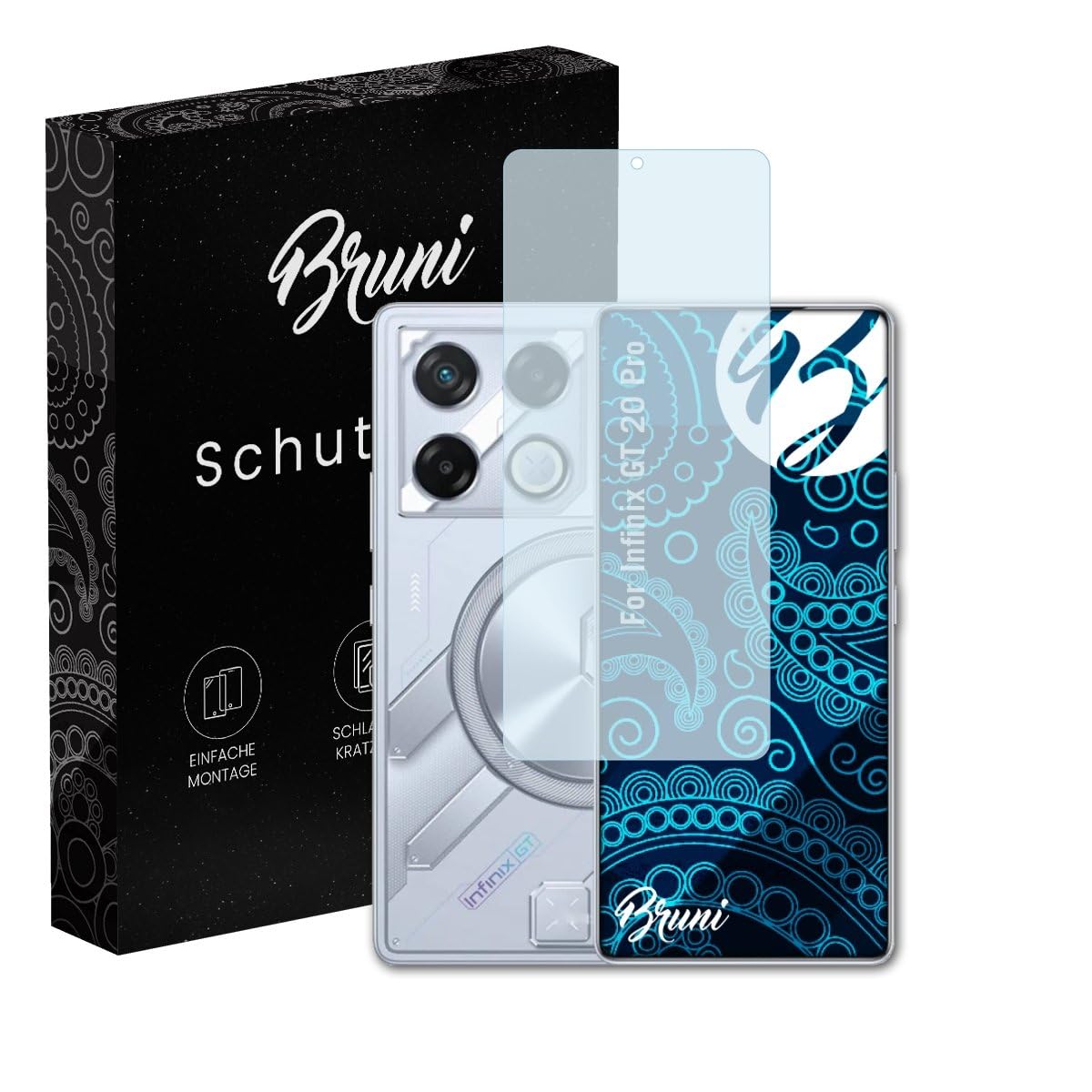 Screen Protector compatible with Infinix GT 20 Pro Protector Film, crystal clear Protective Film (2X)