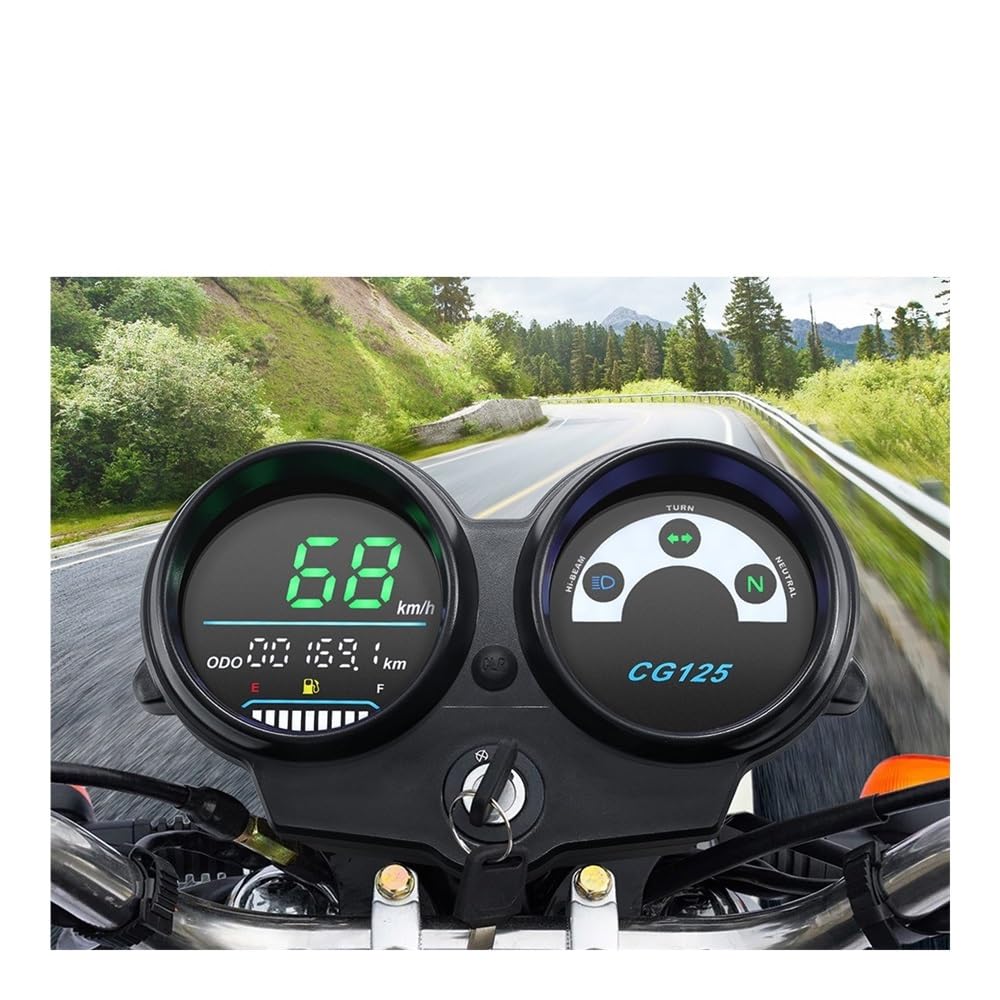 Contachilometri Per Moto A LED Per CG125 Dal 2000 Al 2008