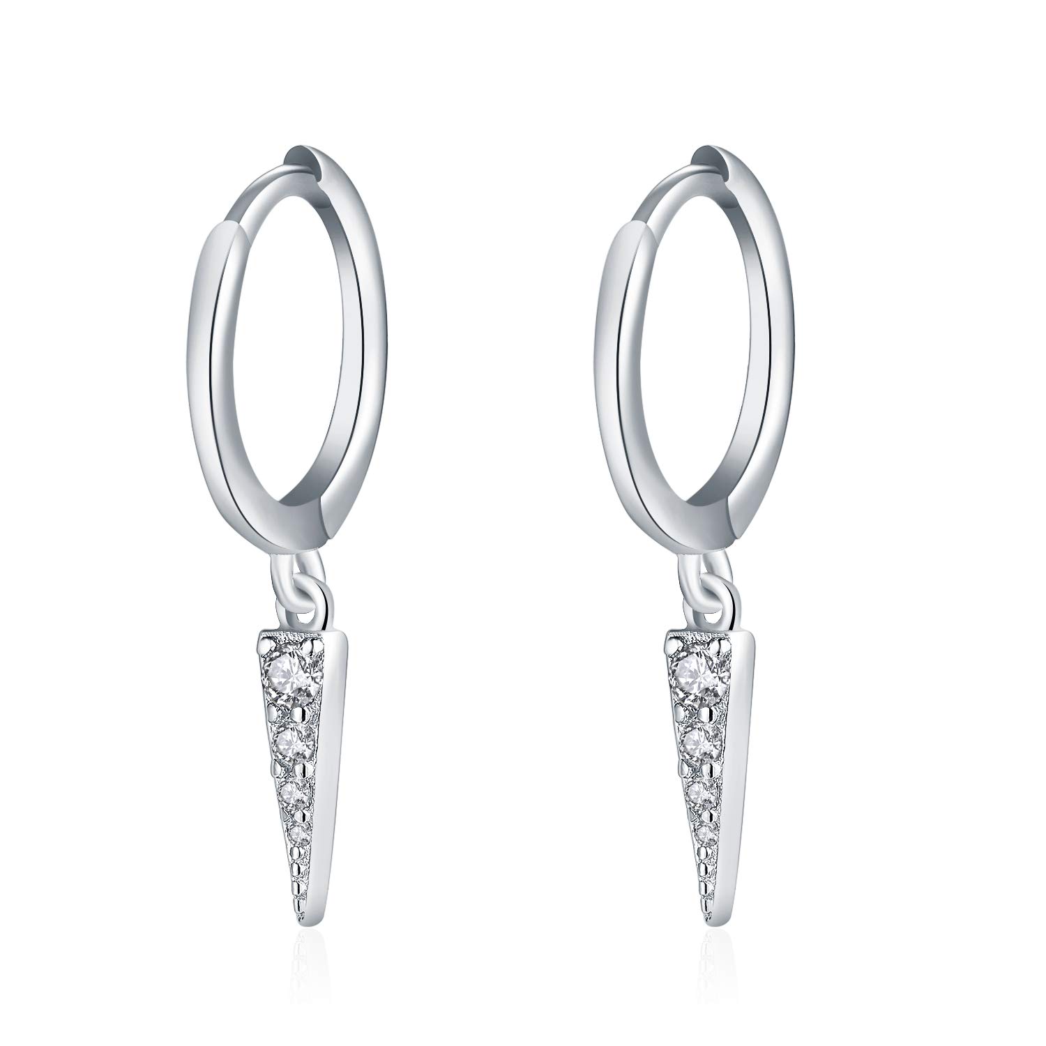 Small Huggie Hoop Earrings for Women Girls, Dainty Lightweight Huggie Earring for Everyday in 925 Sterling Silver, Hypoallergenic