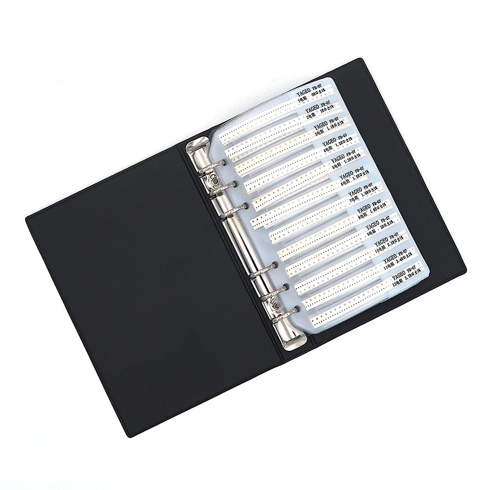 1% 0805 SMD Resistor Surtido Carpeta (0 ohm-10M ohm) 170value x 50pcs = 8500pcs libro de muestra