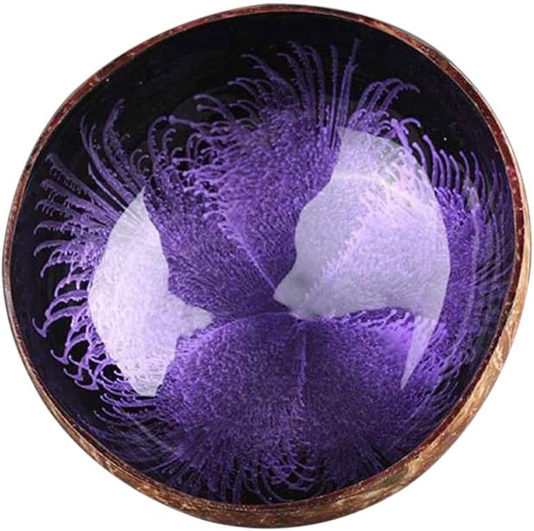Momangel Novelty Natural Coconut Shell Candy Food Container Keys Storage Bowl Home Decors Gift 2#