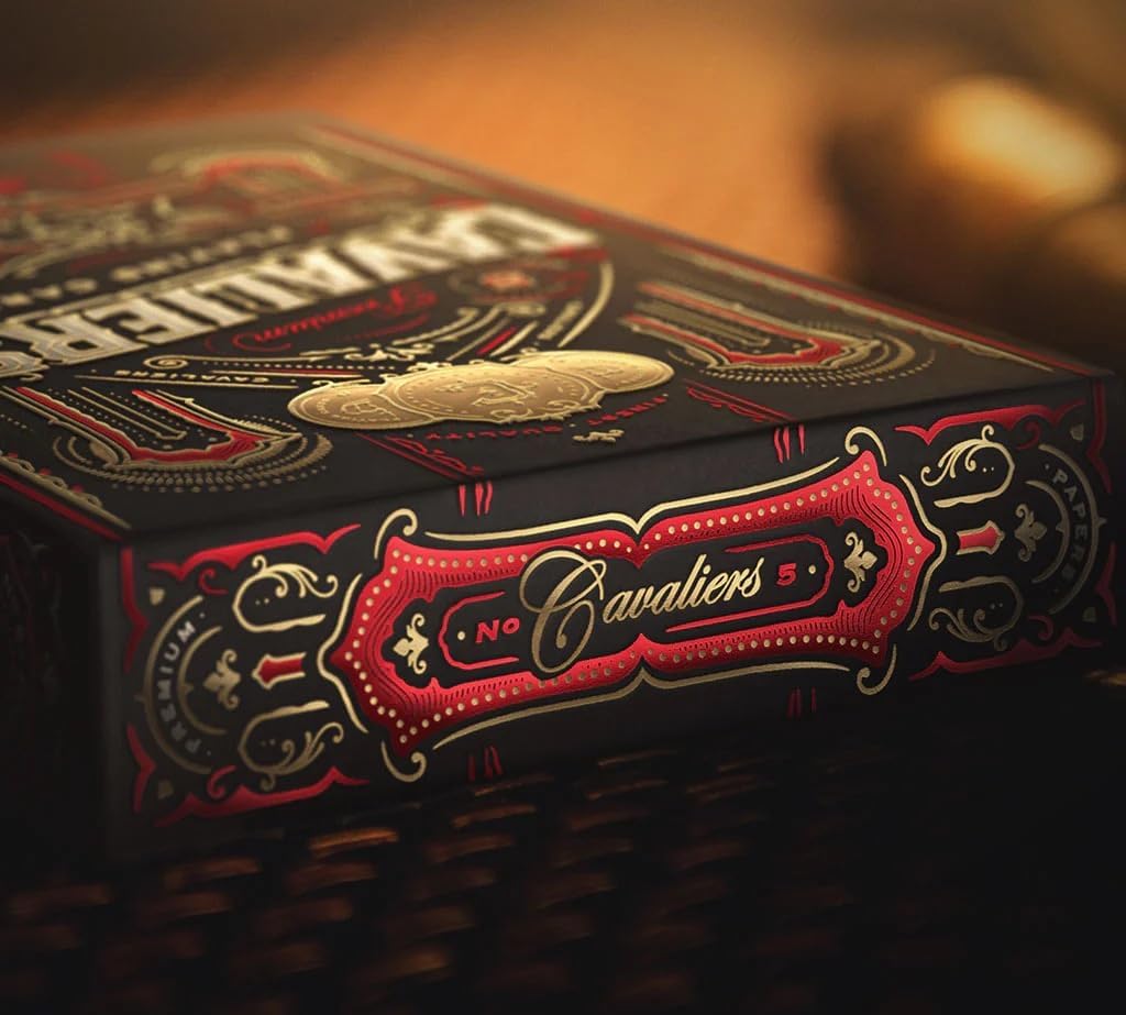 Cavaliers Playing Cards - Luxury Poker Deck By Kings and Crooks, Designed by Lee Mckenzie, Printed by Legends, Adult Collectible Deck, 14+
