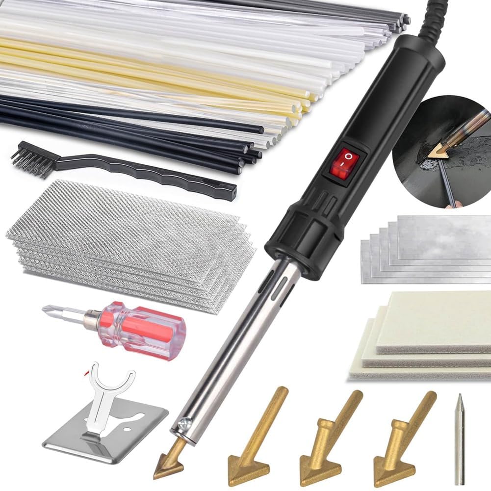 Fer à souder plastique bricolage kit de soudure avec pointes pour réparation pare-chocs