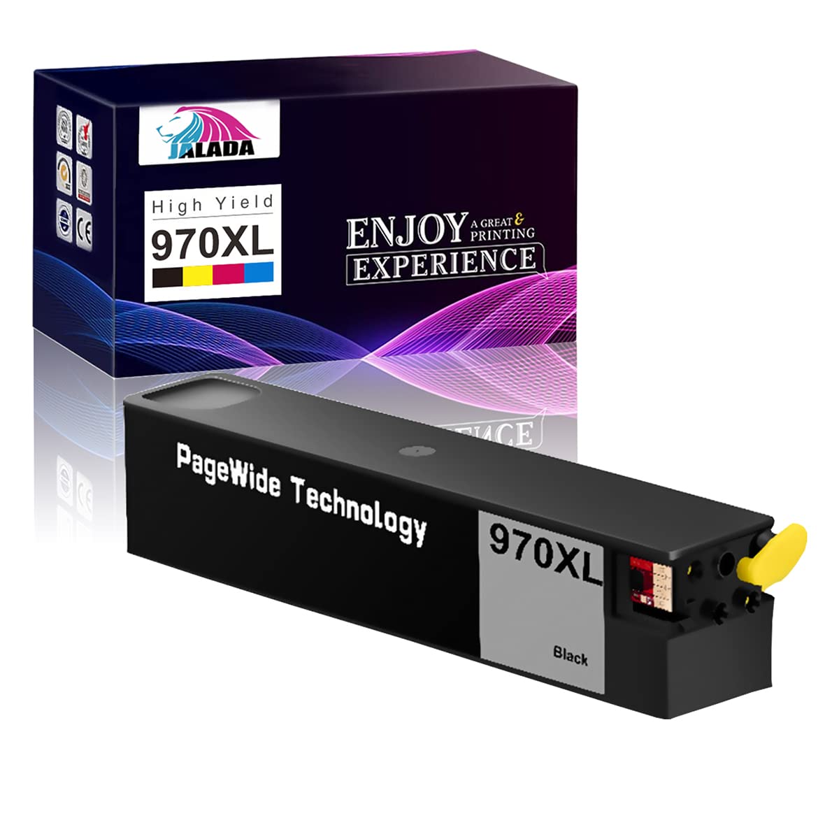 Jalada 970XL Black Compatible Ink Cartridge Replacement for HP 970 970 XL Ink Cartridge,Work for HP Officejet Pro X576dw X451dn X451dw X476dw X476dn X551dw Printers (1 Black)