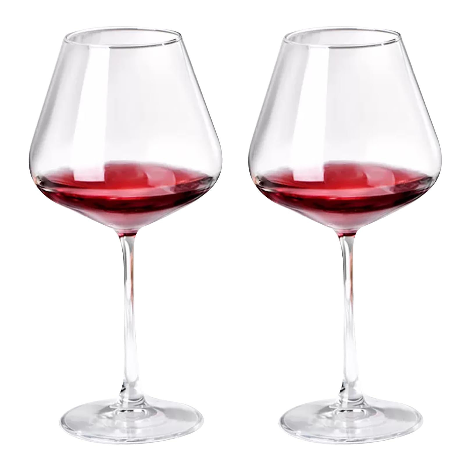 Rotwein Gläser Set Von 2/4/6.Long Stem Kristall Weingläser Hand Geblasen Große Weingläser Champagner Gläser/a/590Ml(19.9Oz) Set Von 2