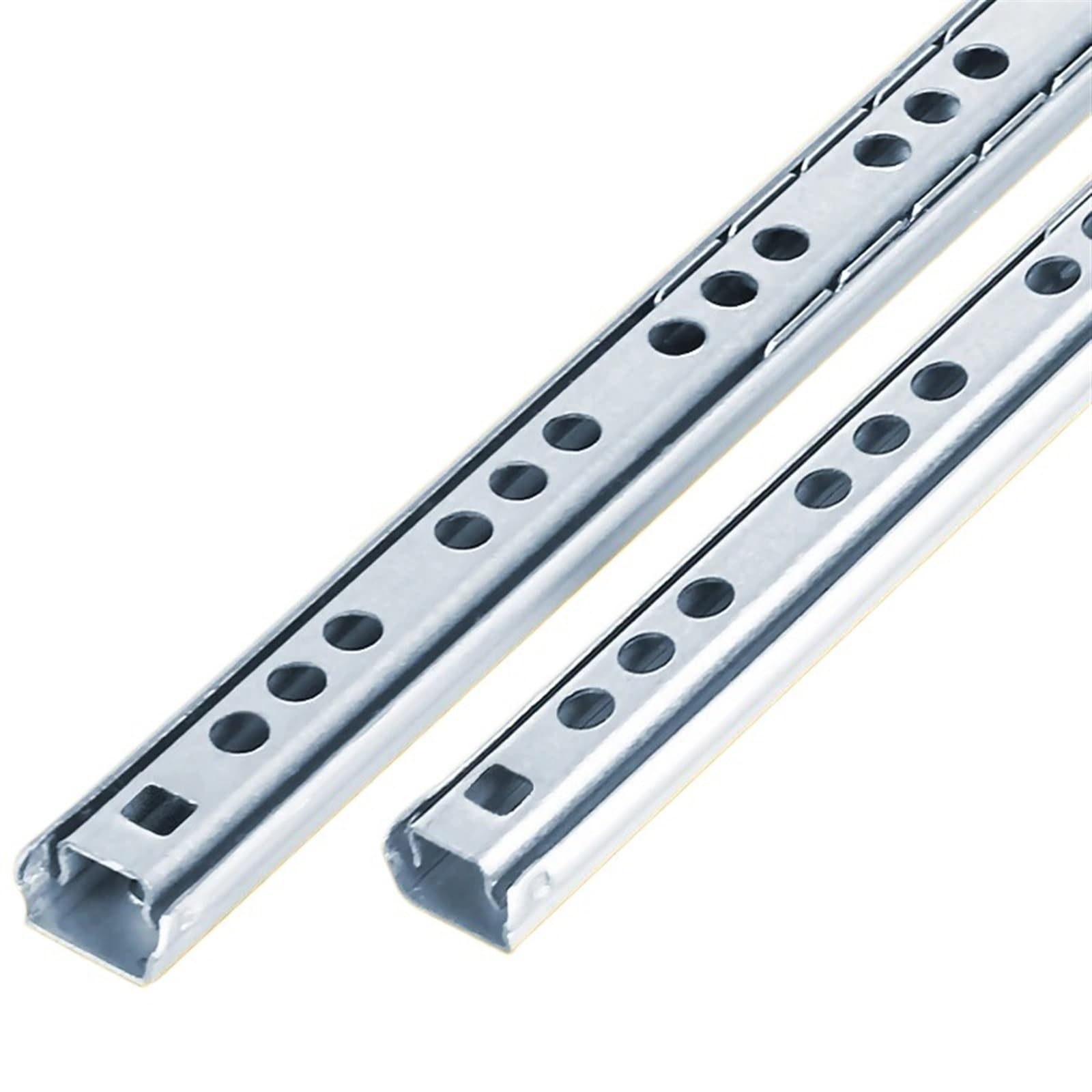 Drawer Track, 2Pcs 8"-27" Ball Bearing Drawer Slides Furniture Slide Steel Keyboard Cabinet Cupboard Runners(438mm)