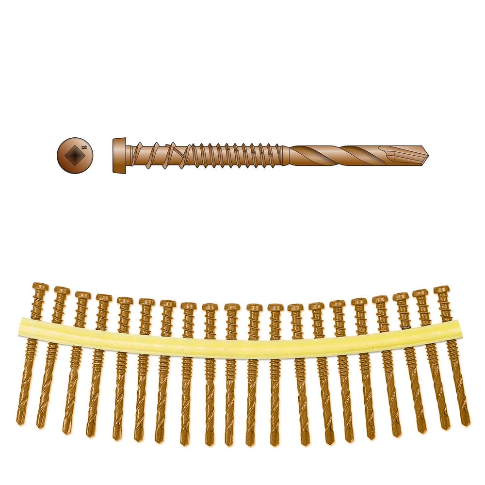 QuikDrive DCSD238STN01 - #10 x 2-3/8 Composite-to-Steel Deck Screw Tan 1000ct