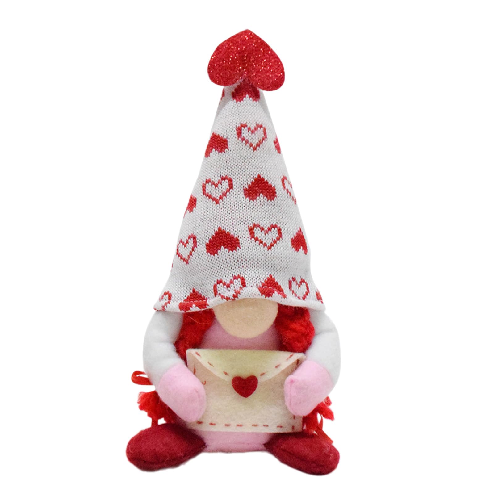 Tsophreniq A Non-Woven Fabric Doll Valentine ’ S Day Decorations Craft Faceless Doll 18X10x8cm Present For Birthdays Nd Nniversaries