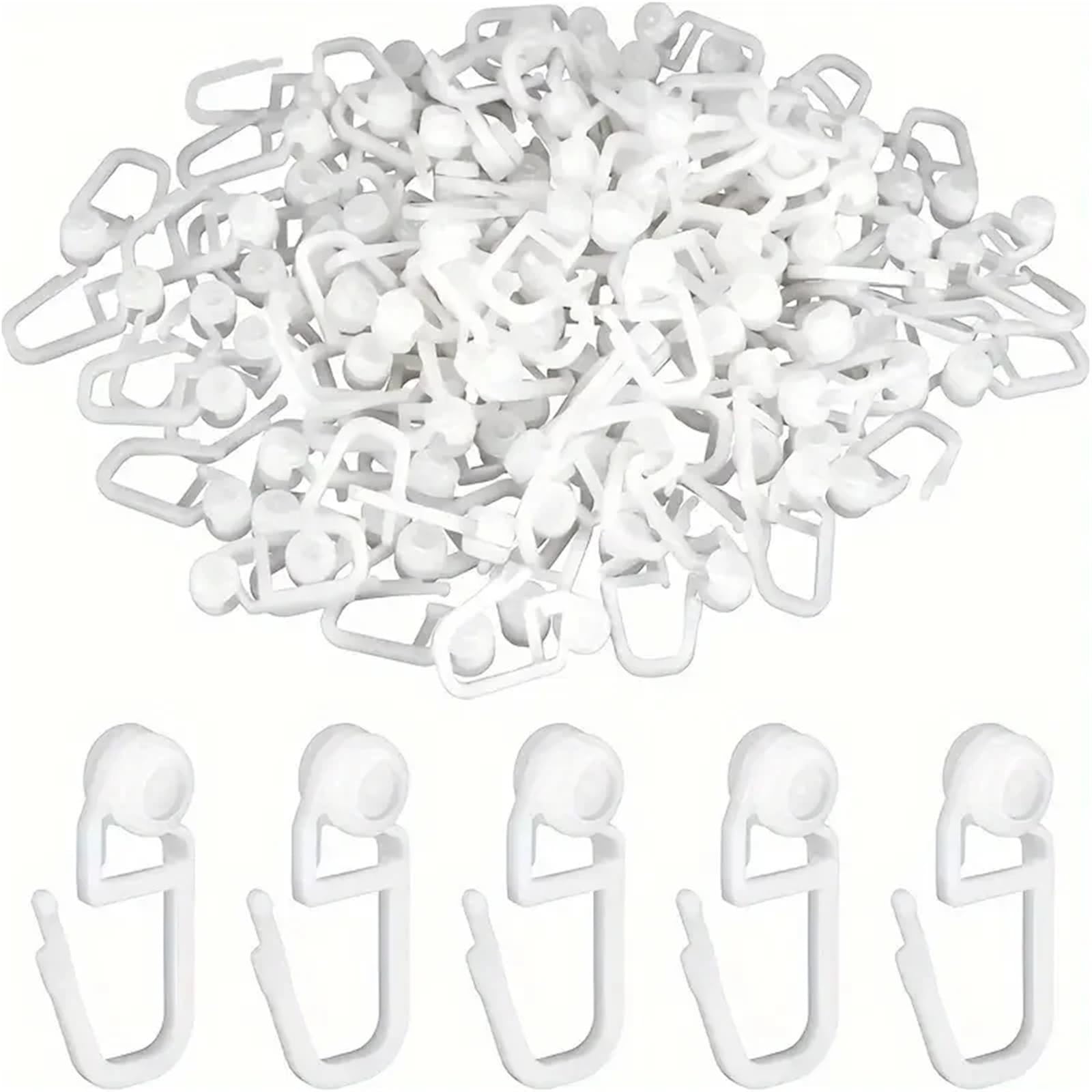 Curtain Track Rollers, Silent Living Room Curtain Rail Track Pulley Roller Set And Hooks For Blinds