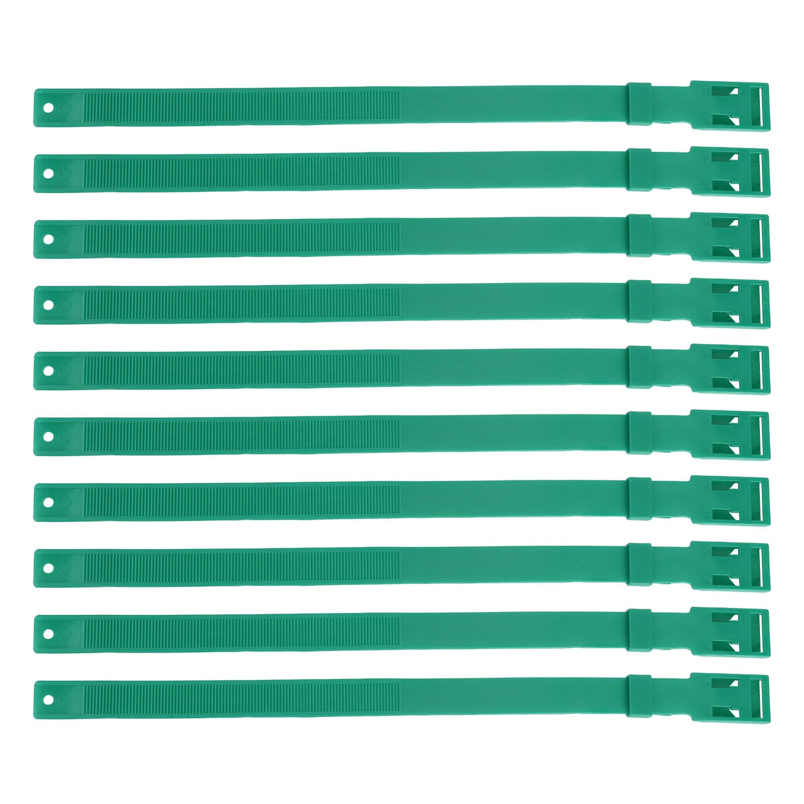 Collar de Cabra Collar de Ganado de PU Ajustable para Monitoreo de Salud para Vaca Oveja Caballo, 10 Collares de Identificación de Color de 23 Pulgadas para Gestión Agrícola (Verde)