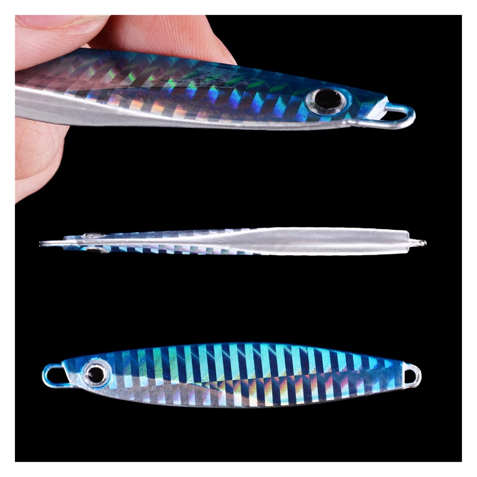 6 Leurres Métal Jigging 7-30g – Pêche Thon, Bar, Traîne, Eau Douce Et Mer
