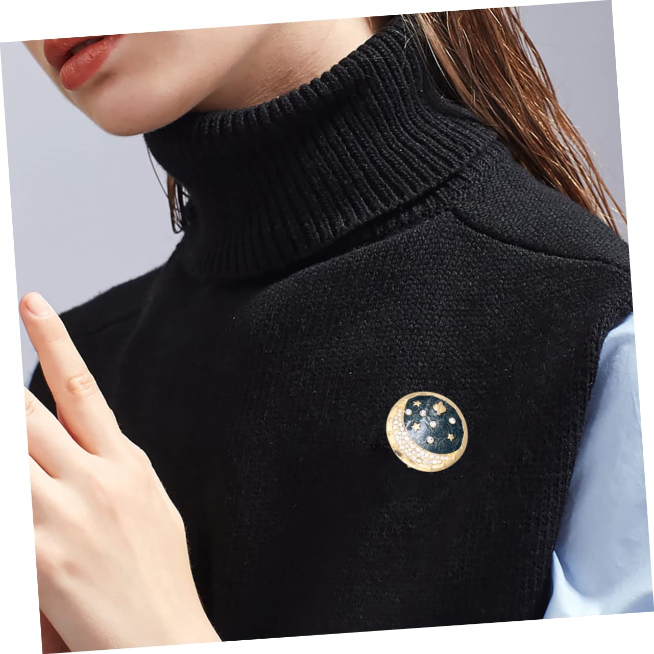 3pcs Dress Brooch Clip Enamel Lapel Pin Decorative Pins Breastpin