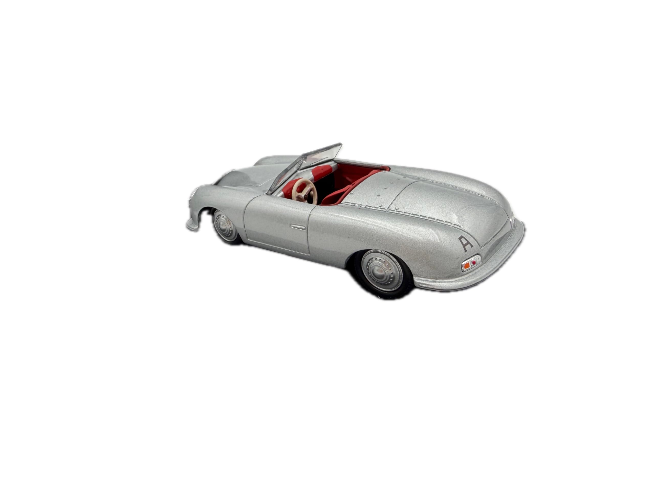 Porsche 356 (Nr. 1) Modellauto 1:43, Silber - Detailgetreues Sammlermodell I GT Marketing I Miniatur Fahrzeug (Museum Edition)